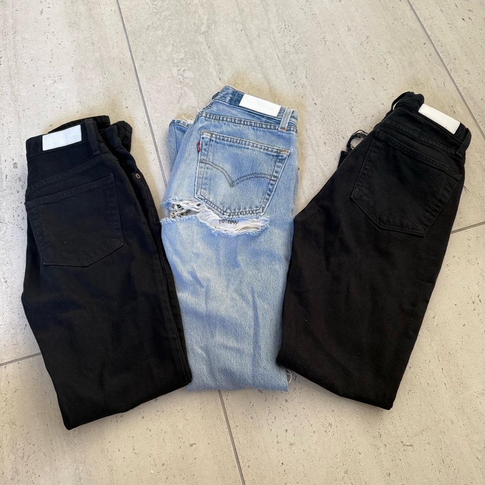 BUNDLE 3 RE/DONE Denim Jeans